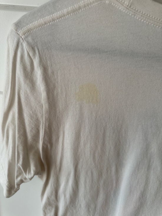 Bella Canvas Cream Graphic Tee with Red & Blue Guitar Motif - Picture 4 of 4